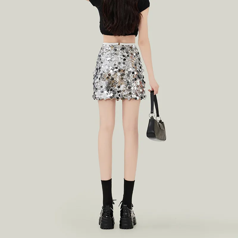 Enhanced Casual Short Skirts Women's White-6