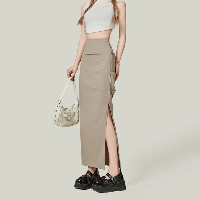 Enhanced Casual Long Skirts Women's-5