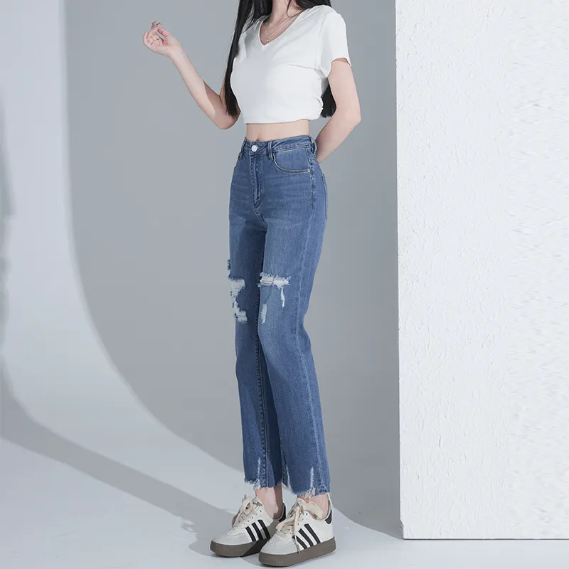 Enhanced Jeans Women's Dark Blue-6