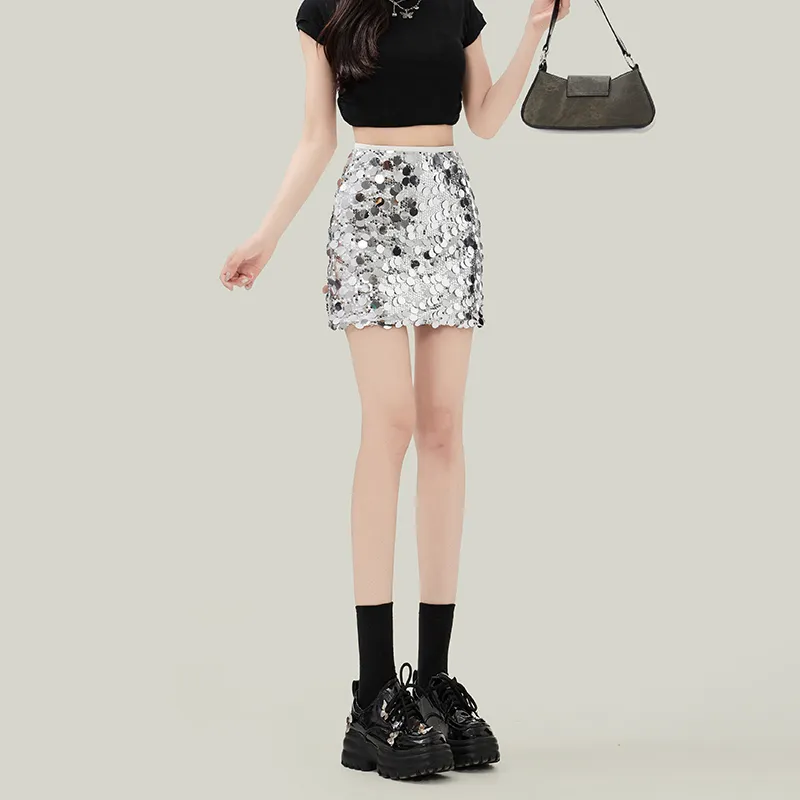 Enhanced Casual Short Skirts Women's White-5