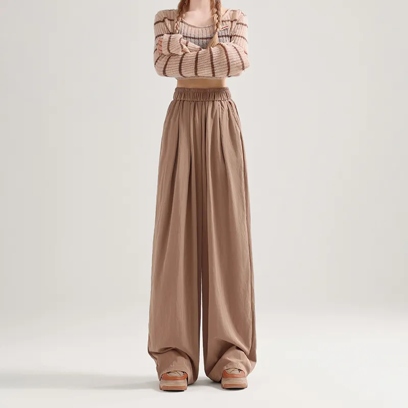 Enhanced Casual Pants Women's Coffee-2
