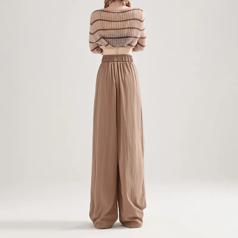 Enhanced Casual Pants Women's Coffee-3