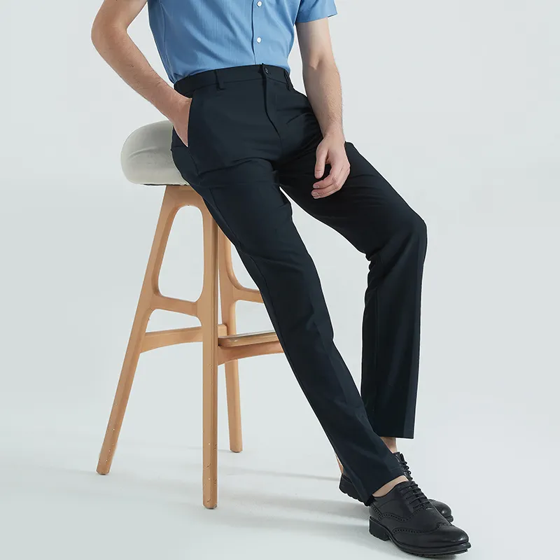 DIDIBOY SS24 Casual Pants Men's Navy Blue-4