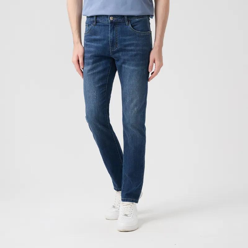 DIDIBOY Jeans Men Denim Dark Blue-2