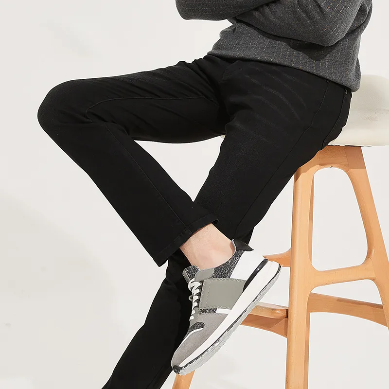 DIDIBOY FW24 Jeans Men's Black Gray Color-5