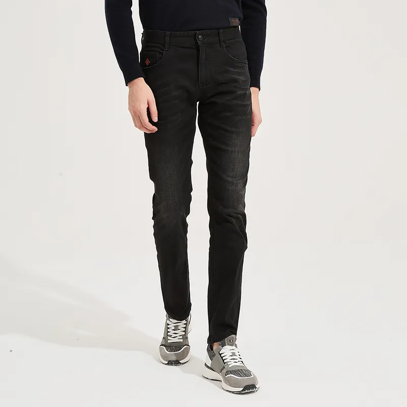 DIDIBOY FW24 Jeans Men's Black Gray Color-3