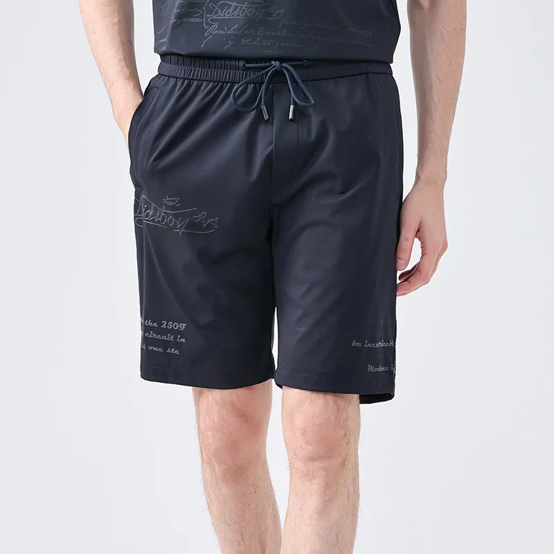 DIDIBOY SS24 Casual Shorts Men's Navy Blue-2