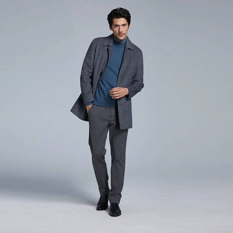 DIDIBOY FW24 Coats Men's Dark Gray-5