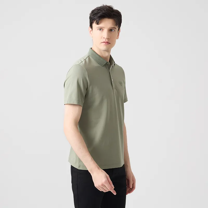 DIDIBOY Polo Shirts Men Green-3