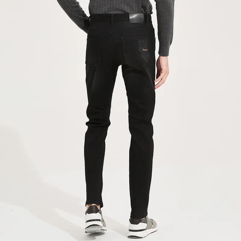 DIDIBOY FW24 Jeans Men's Black Gray Color-6