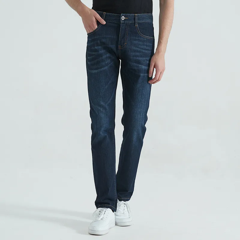 DIDIBOY Jeans Men Denim Dark Blue-5