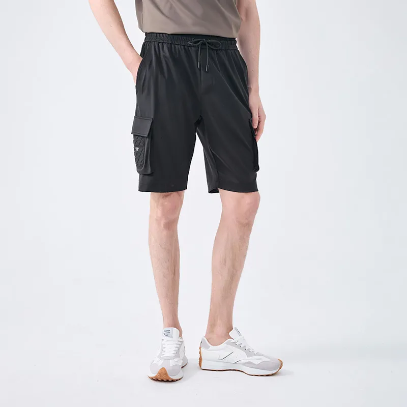 DIDIBOY Cargo Shorts Men's Black-2