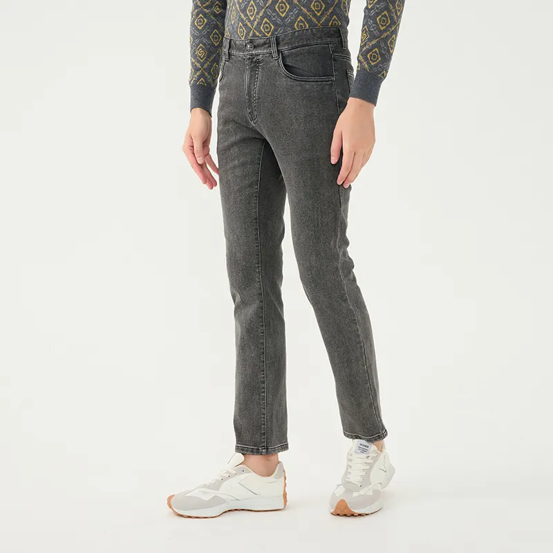 DIDIBOY Jeans Men Light Gray-4