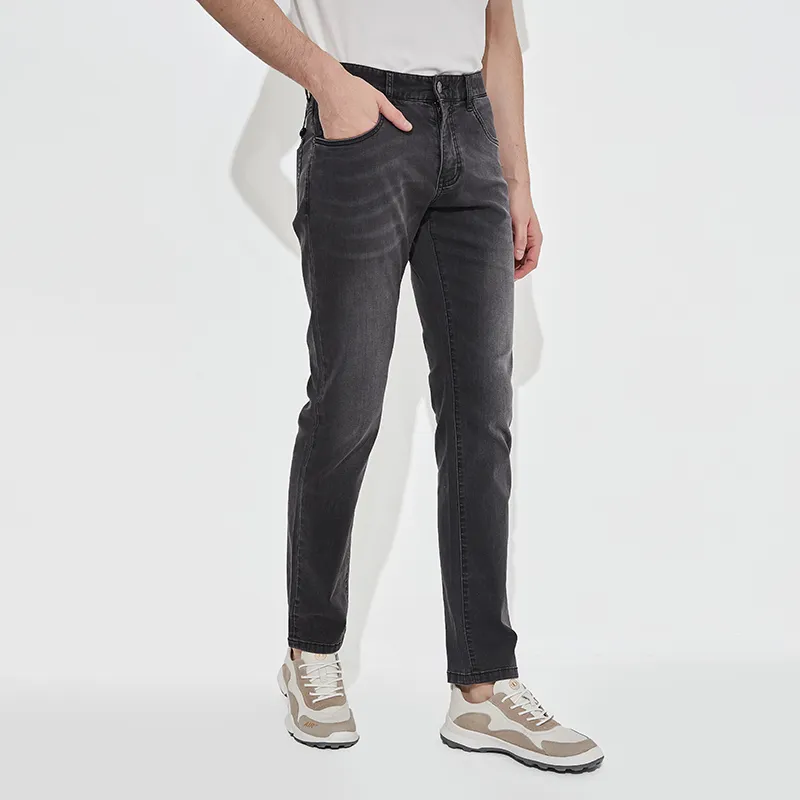 DIDIBOY Jeans Men Dark Gray-4
