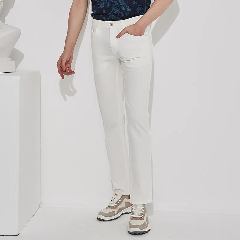DIDIBOY Jeans Men White-4