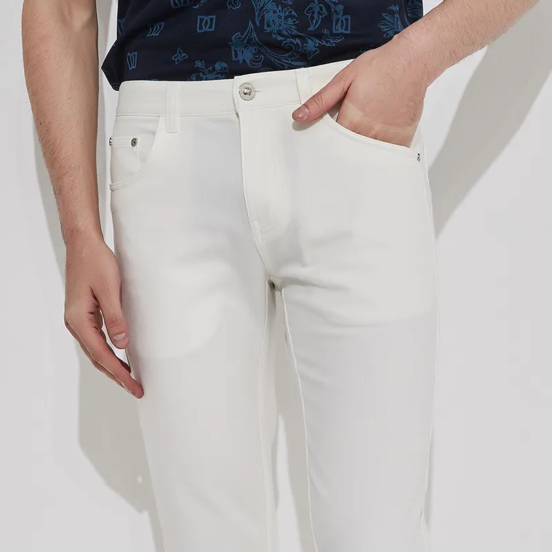 DIDIBOY Jeans Men White-3