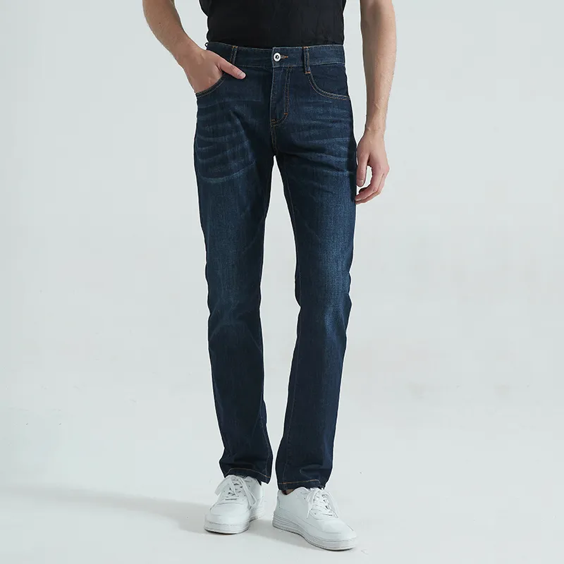 DIDIBOY Jeans Men Denim Dark Blue-2