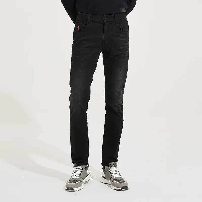 DIDIBOY FW24 Jeans Men's Black Gray Color-5