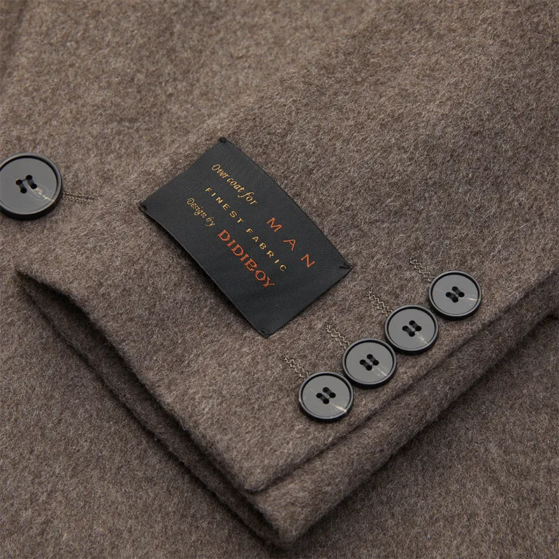 DIDIBOY Coats Men Coffee-4