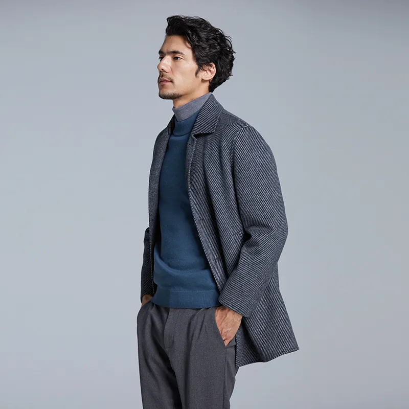 DIDIBOY FW24 Coats Men's Dark Gray-4