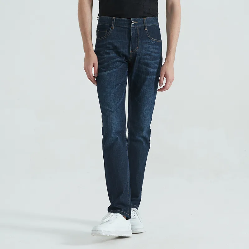 DIDIBOY Jeans Men Denim Dark Blue-3