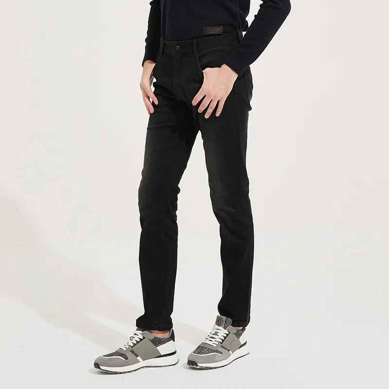 DIDIBOY FW24 Jeans Men's Black Gray Color-4