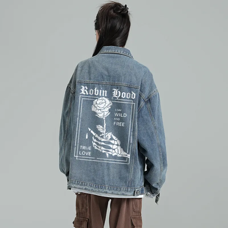 ROBINHOOD Denim Jackets Unisex-5