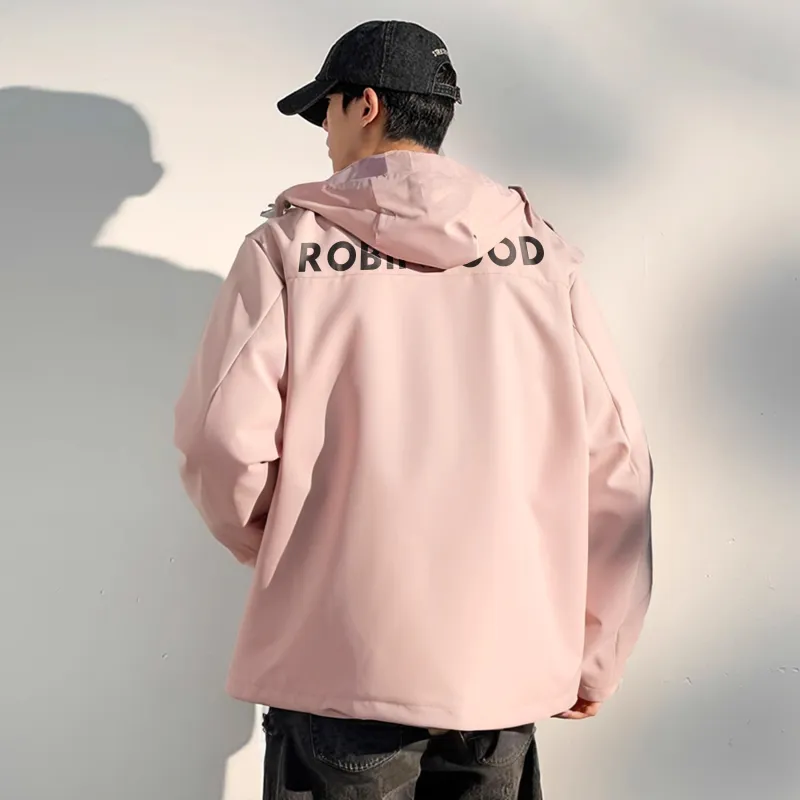 ROBINHOOD Waterproof And Windproof Windbreaker Jacket Unisex Black-31