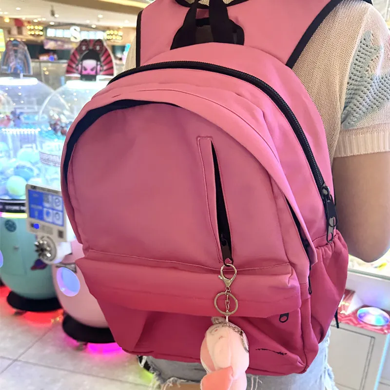 Hahhhsis Polyester Middle School Student, High School Student, University Student Backpack Unisex Gradient Coffee-26