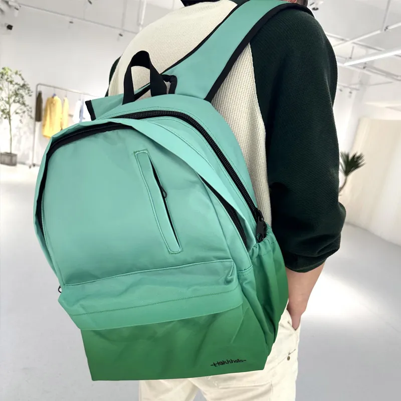 Hahhhsis Polyester Middle School Student, High School Student, University Student Backpack Unisex Gradient Coffee-18