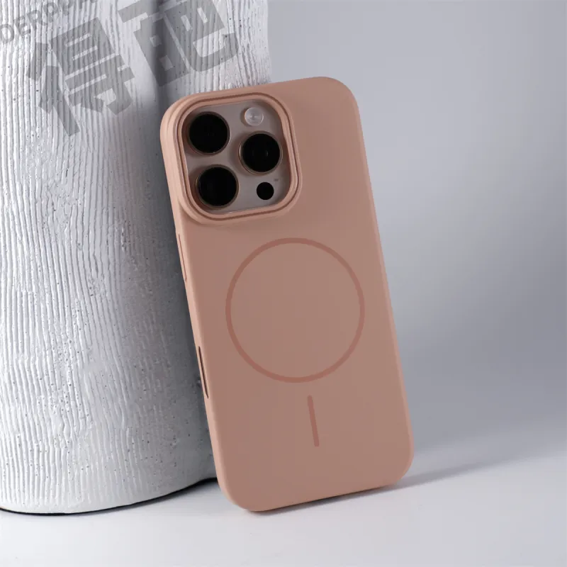 DEPA PC Material Solid Color Minimalist Thin Ring Magnetic Phone Cases Compatible With Apple 11/16 Collection-1