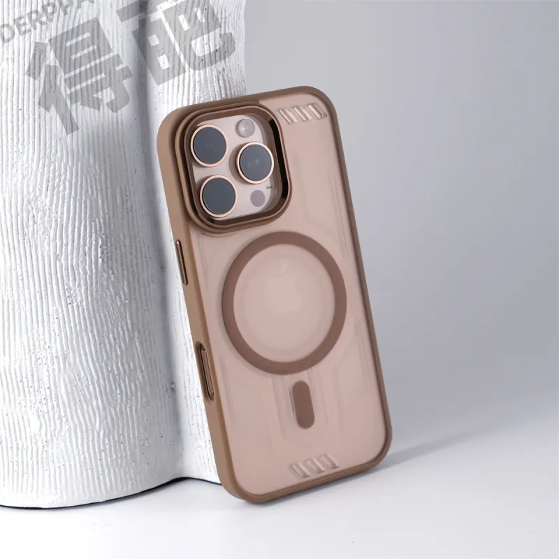 DEPA PC Material Hidden Sand Semi Transparent Magnetic Phone Cases Compatible With Apple 13 16 Series Minimalist-1