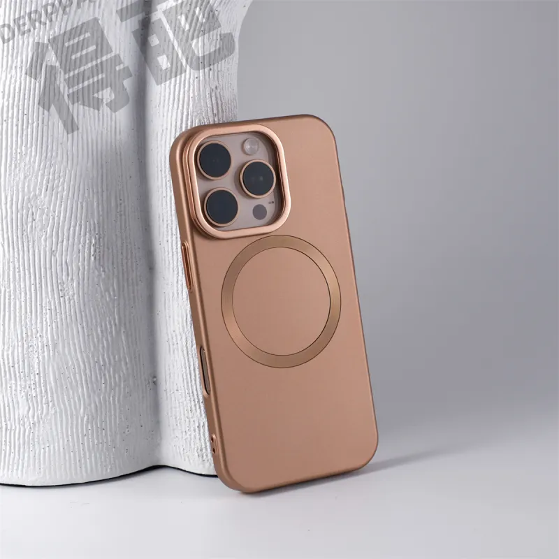 DEPA PC Material Solid Color Matte Magnetic Stand Phone Cases Compatible With Apple 14 16 Collection Minimalist-1