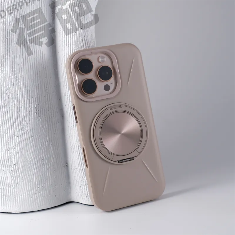 DEPA PC Material Rotating Stand Magnetic Phone Cases Compatible With Apple 12 16 Collection Minimalist-1