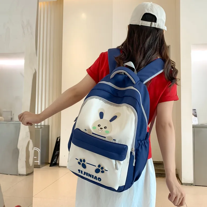 Gorora Nylon Backpack Regular Women's Multicolor-6