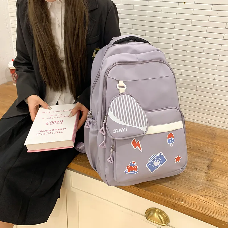 Gorora Nylon Backpack Regular Women's Multicolor-5