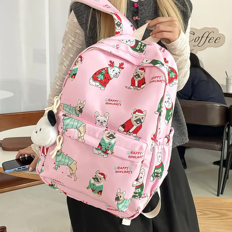 Gorora Nylon Backpack Regular Women's Multicolor-12