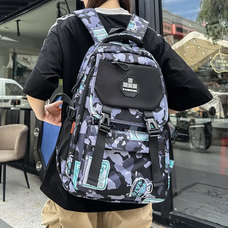 Gorora Oxford Backpack Regular Unisex Multicolor-4