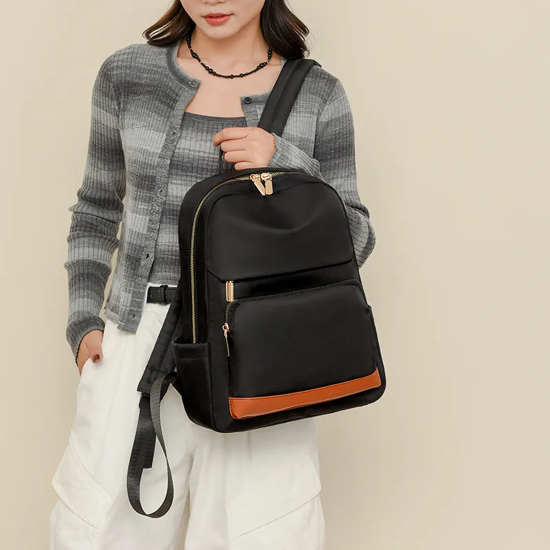 Gorora Oxford Backpack Regular Women's Multicolor-6