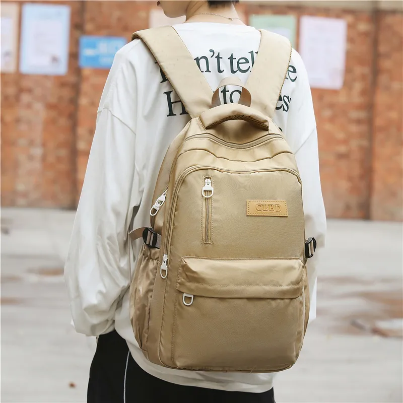 Gorora Nylon Backpack Regular Unisex Multicolor-5