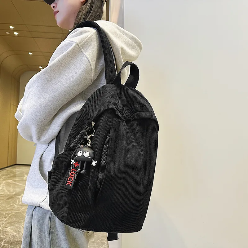Gorora Corduroy Backpack Regular Unisex Multicolor-1