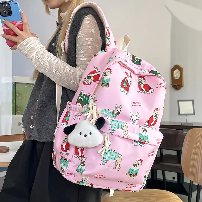 Gorora Nylon Backpack Regular Women's Multicolor-11