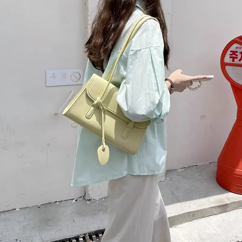 Carksky PU Handbag, Shoulder Bag Women's Milkshake White/Mustard Green/Custard/Black-8
