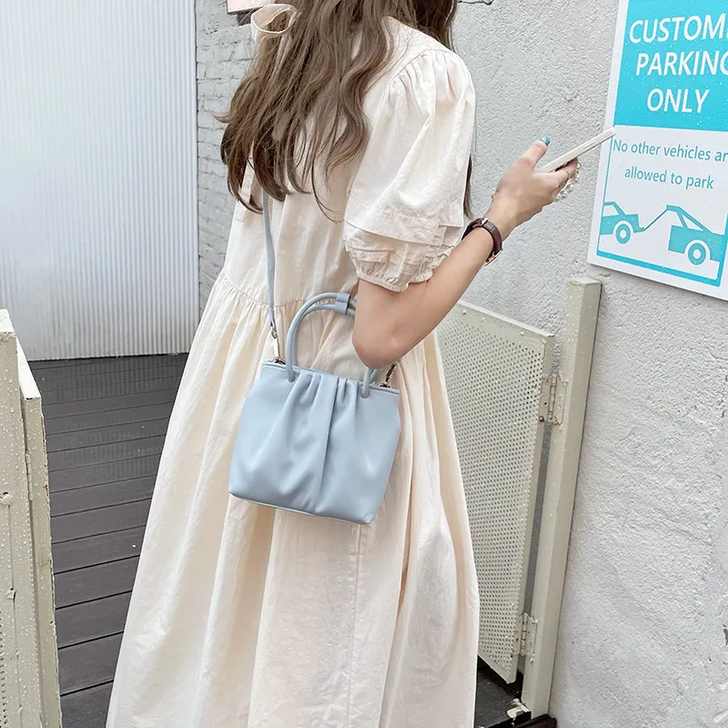 Carksky PU Shoulder Bag Crossbody Bag Handbag Women's Blue/White/Yellow-4