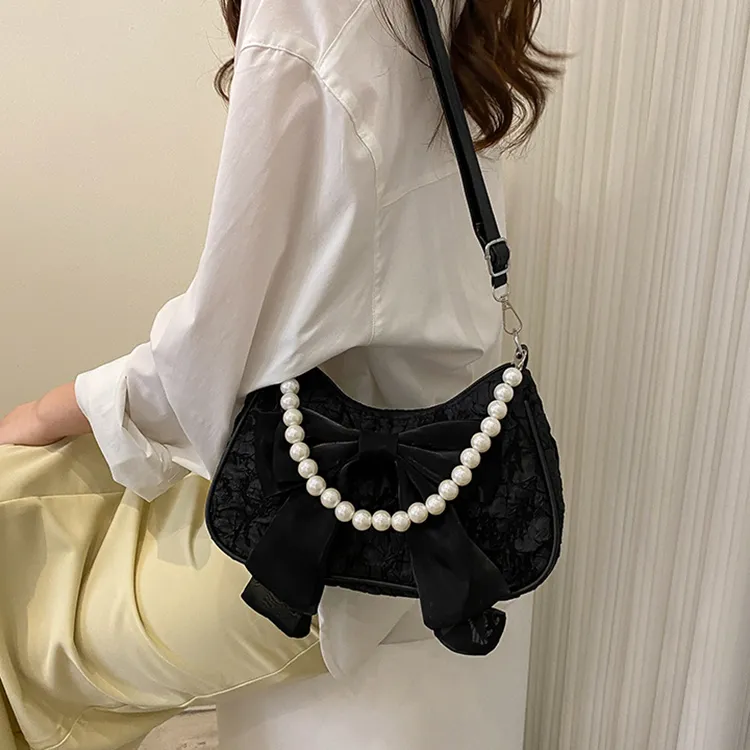 Carksky PU Shoulder Bag, Crossbody Bag, Handbag Women's Black/White/Pink-1