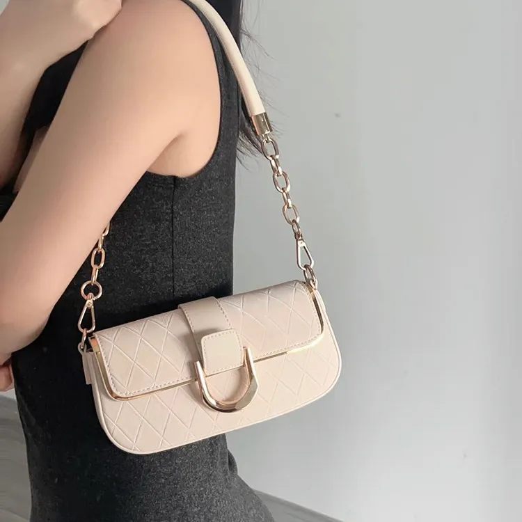 Carksky PU Shoulder Bag Regular Women's White/Pink-5