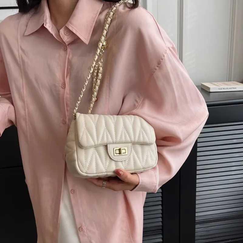 Carksky Shoulder Bags White-3