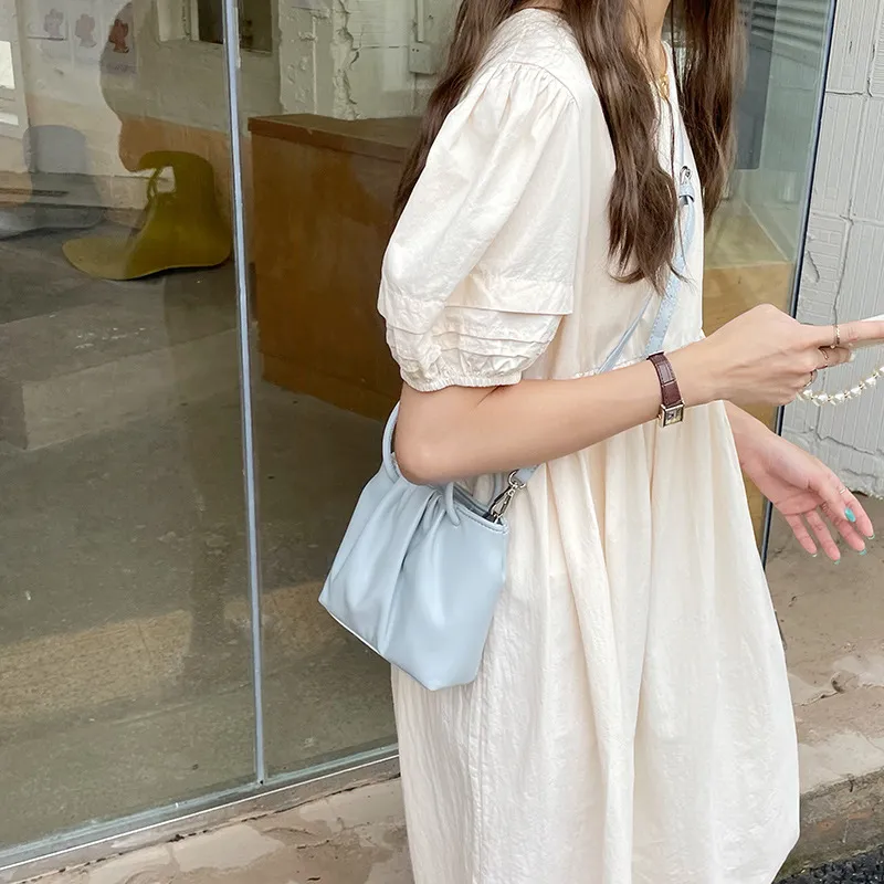 Carksky PU Shoulder Bag Crossbody Bag Handbag Women's Blue/White/Yellow-1