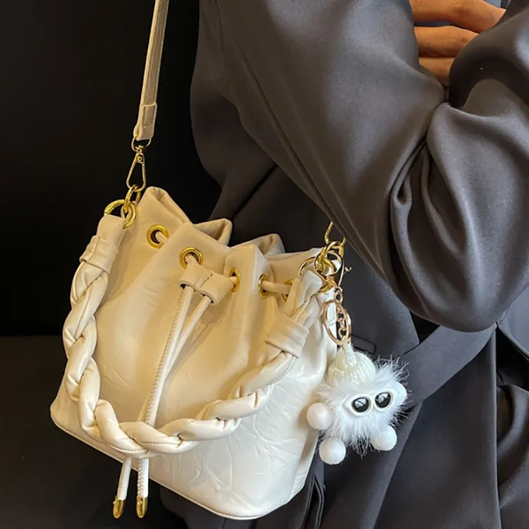 Carksky PU Bucket Bags Shoulder Bag Crossbody Bag Handbag Women's-11