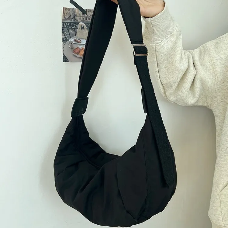 Carksky Canvas Canvas Bag Shoulder Bags Regular Unisex White/Black-6